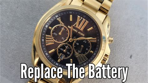 michael kors battery change|More.